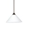 Besa Lighting Kona Cord Pendant, White, Bronze Finish, 1x50W Halogen 1XT-117607-BR - alternate 1